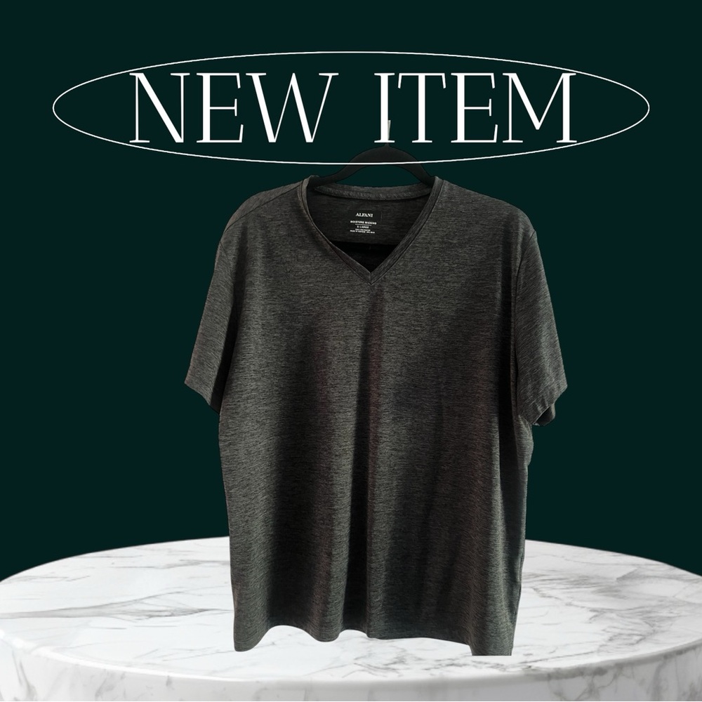 Giorgio Armani Charcoal V-Neck Tee Size XL